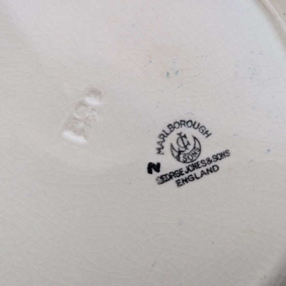 Black and White Decorative Plate Marlborough Jones And Sons - Picture 10 of 12